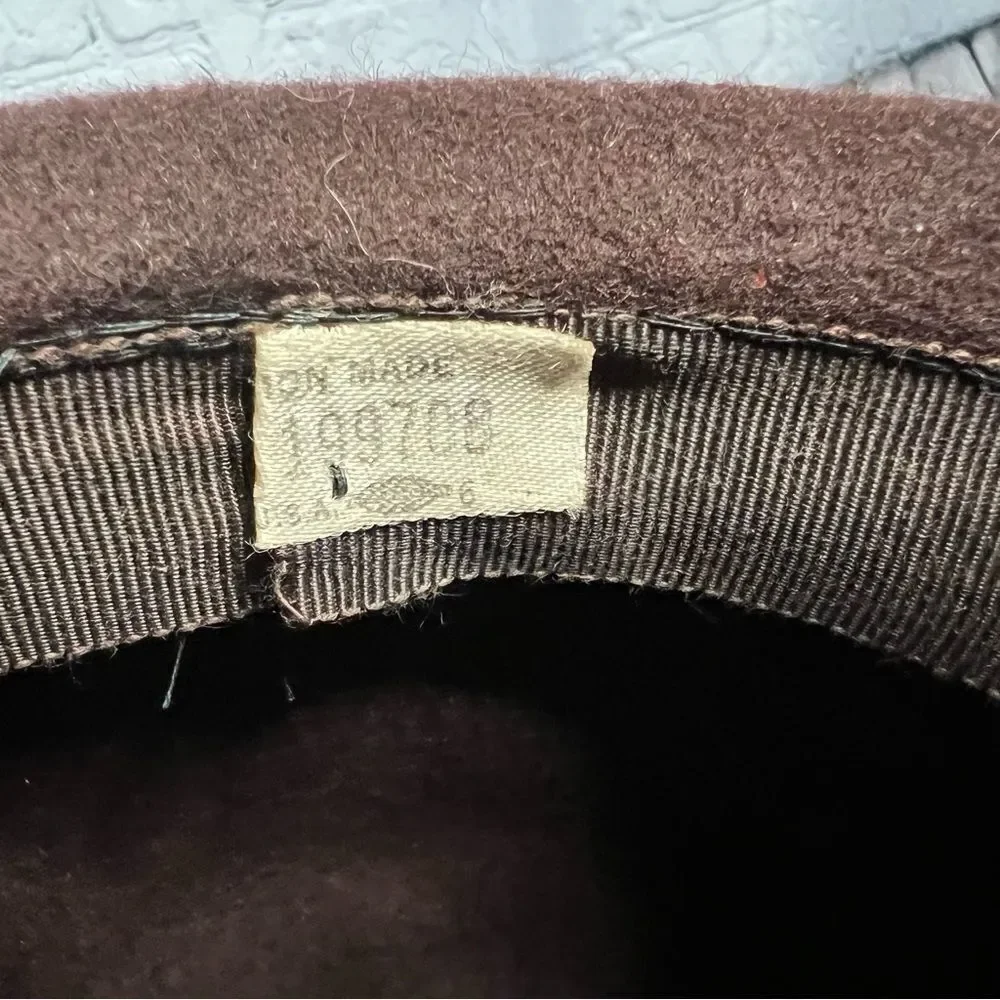 Vintage Henry Pollack wool hat with belted brim - Picture 6 of 7